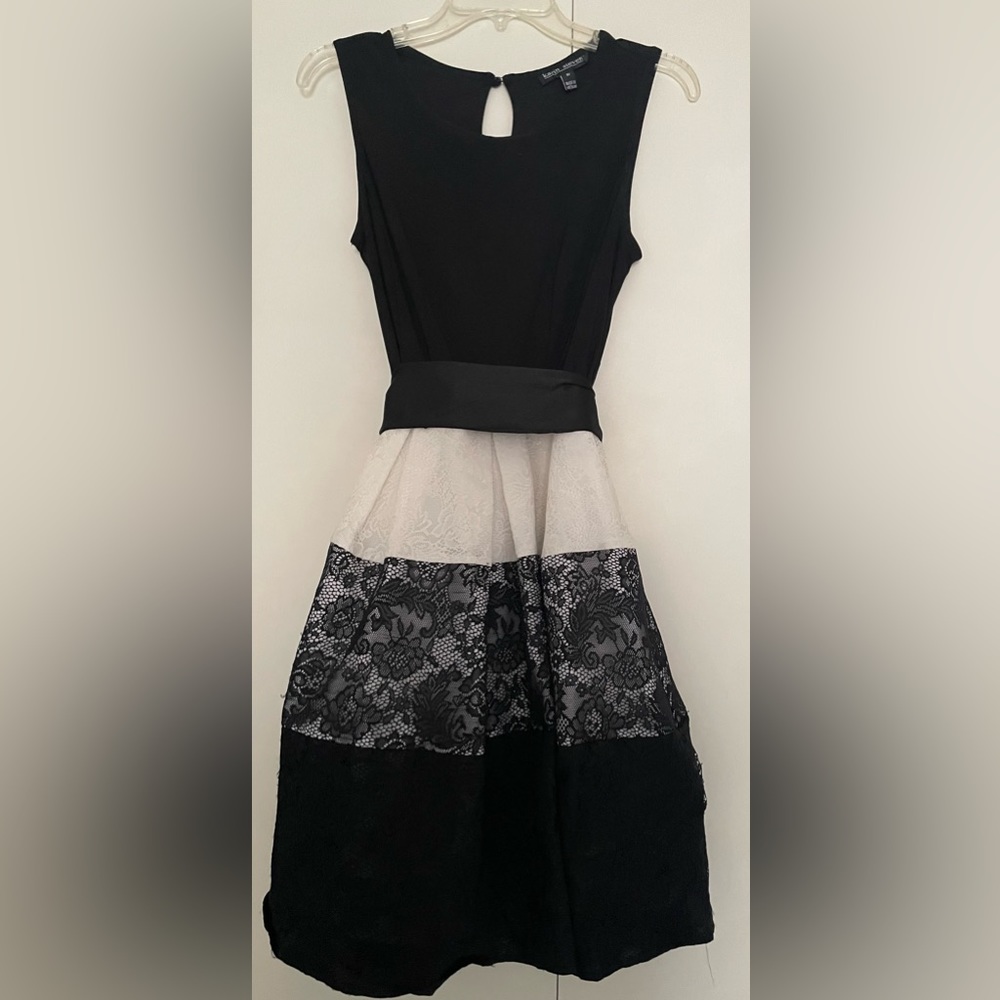 Black & White Lace Dress